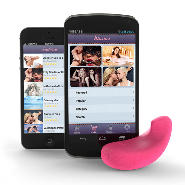 E25146 - Vibease - iPhone & Android Vibrator Version Pink