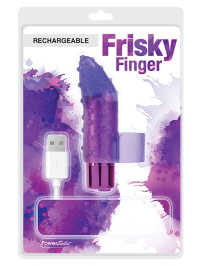 E23099 1 400x533 - Rechargeable prstni Frisky Fun Massager Purple