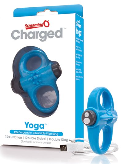 E27297 400x533 - The Screaming O - Charged Yoga Vibe Ring Blue