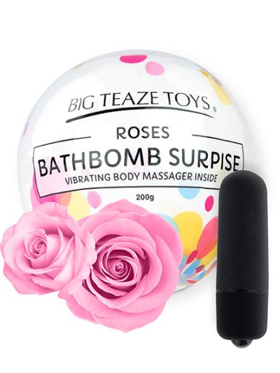 E29021 400x533 - Big Teaze Toys - Bath Bomb Surprise with Vibrating Body Massager Rose