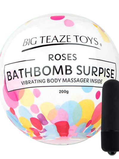 E29021 1 400x533 - Big Teaze Toys - Bath Bomb Surprise with Vibrating Body Massager Rose