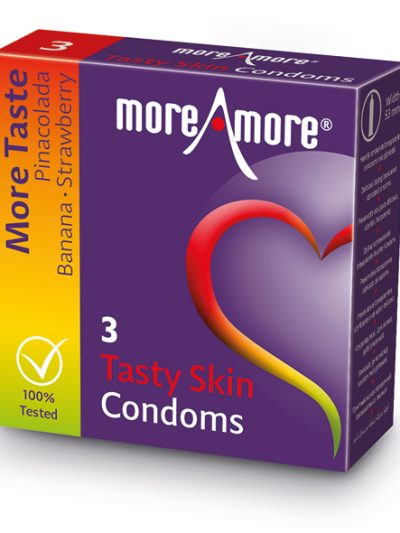 E29091 400x533 - MoreAmore - kondom Tasty Skin 3 kom