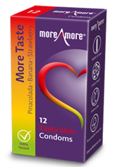 E29092 400x533 - MoreAmore - kondom Tasty Skin 12 kom