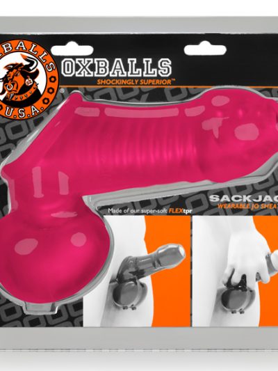 E31543 2 400x533 - Oxballs - Sackjack Wearable Jackoff Sheath Hot Pink