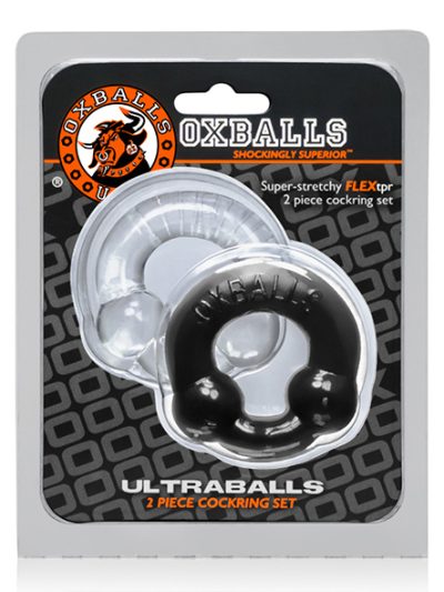 E29897 1 400x533 - Oxballs - Ultraballs Cockring 2- kom ?rna & Clear