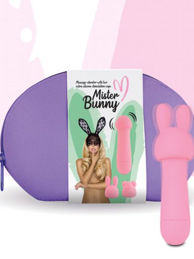 E30577 400x533 - FeelzToys - Mister Bunny Massage Vibrator with 2 Caps Pink