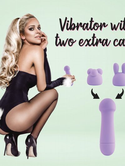 E30578 1 400x533 - FeelzToys - Mister Bunny Massage Vibrator with 2 Caps Purple