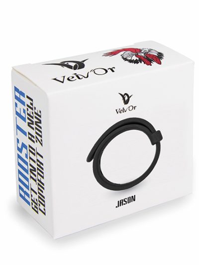 E31029 1 400x533 - Velv'Or - Rooster Jason Size Adjustable Firm Strap Design Cock Ring črna