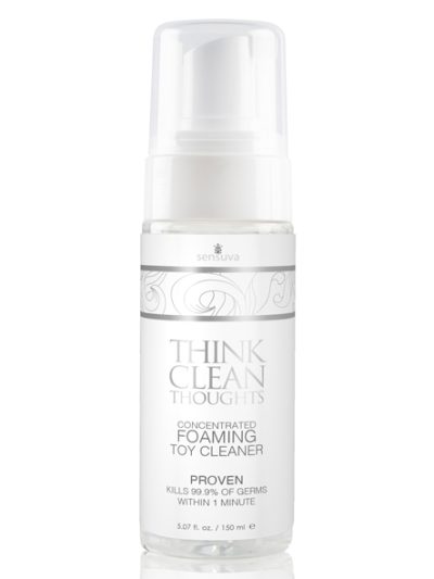 E31156 400x533 - Sensuva - Think Clean Thoughts Anti Bacterial Toy Cleaner Foaming 150 ml