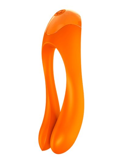 E31599 2 400x533 - Satisfyer - Candy Cane Finger Vibrator Orange