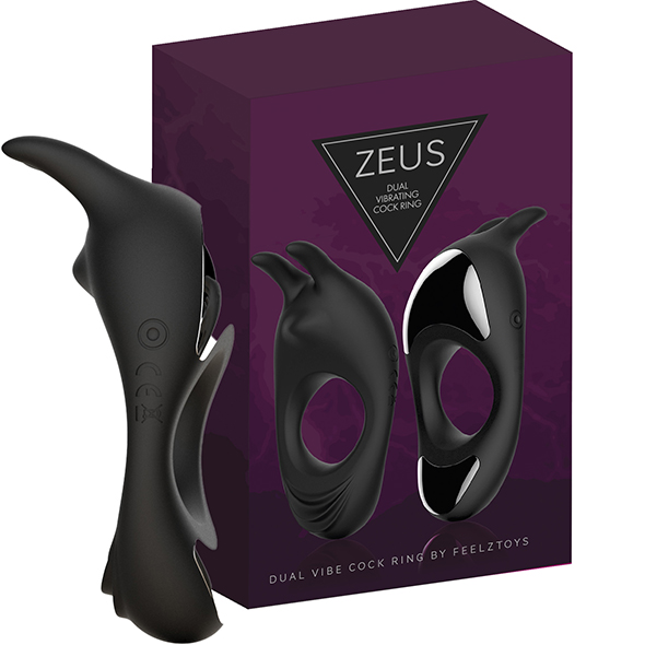 E31602 - FeelzToys - Zeus Dual Vibe Cock Ring ?rna