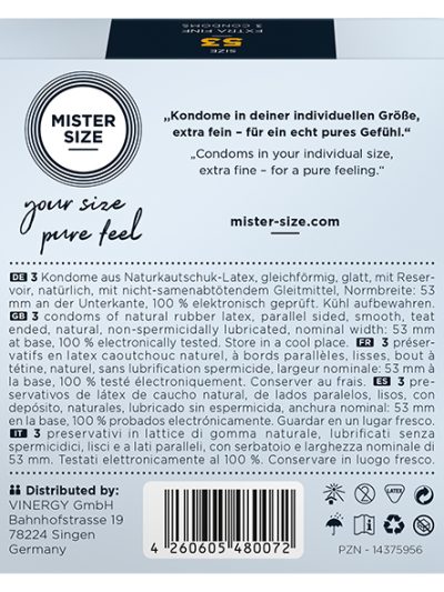 E32110 1 400x533 - Mister Size - 53 mm Kondom  3 kom