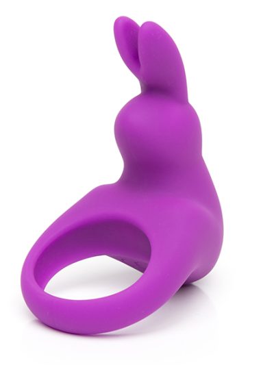 E32244 400x533 - Happy Rabbit - Rechargeable Vibrating Rabbit Cock Ring Purple