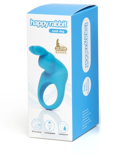 E32245 1 400x533 - Happy Rabbit - Rechargeable Vibrating Rabbit Cock Ring Blue
