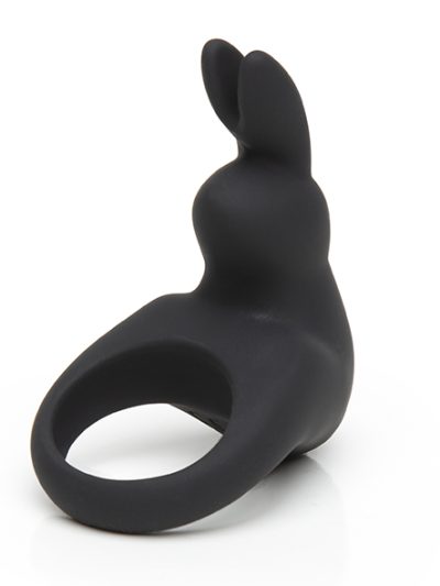E32440 400x533 - Happy Rabbit - Rechargeable Vibracijski Rabbit Cock Ring črna