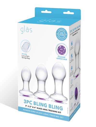 E32838 1 400x533 - Glas - Bling Bling Glass  3 kosi komplet za analno vadbo