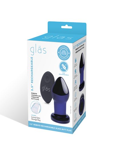 E32840 1 400x533 - Glas - Rechargeable Remote Controlled Vibrating Butt Plug