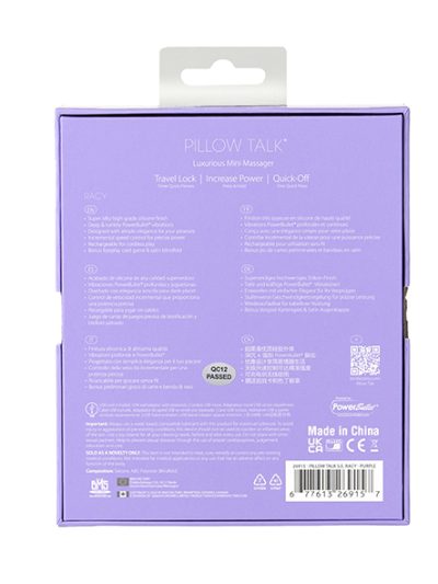 E33151 2 400x533 - Pillow Talk - Racy Mini Massager Special Edition